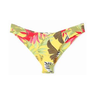 Desigual, Tropisch bikinibroekje, Geel, XS Desigual, Tropisch bikinibroekje, Geel, XS