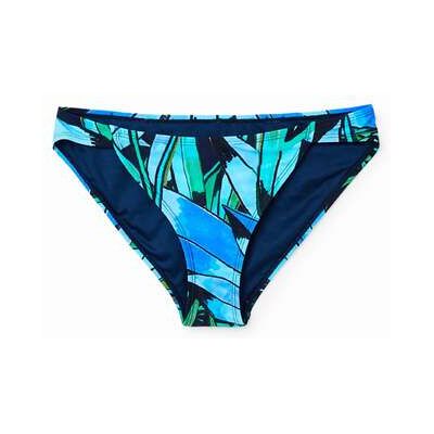 Desigual, Tropisch bikinibroekje, Blauw, XS Desigual, Tropisch bikinibroekje, Blauw, XS