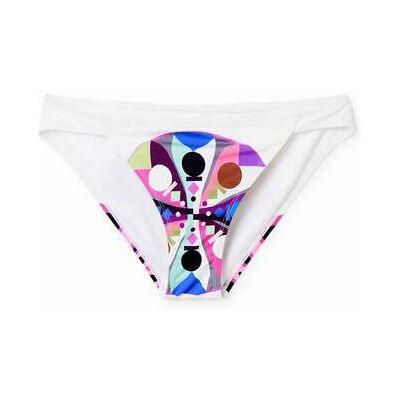 Desigual, Bikinibroekje M. Christian Lacroix, Wit, XL Desigual, Bikinibroekje M. Christian Lacroix, Wit, XL