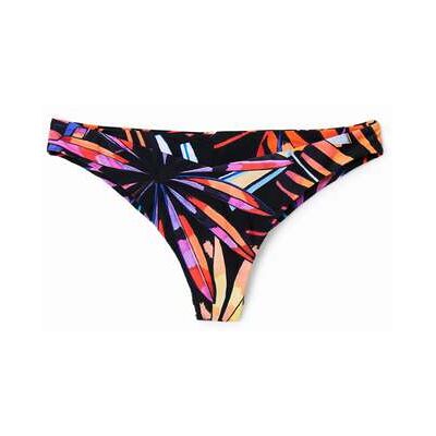 Desigual, Tropisch bikinibroekje, Zwart, XS Desigual, Tropisch bikinibroekje, Zwart, XS