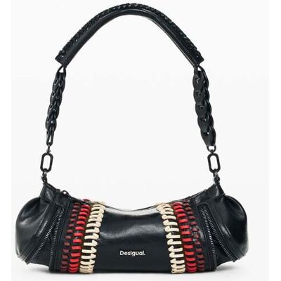 Desigual, Medium gewatteerde tas, Polyurethaan, Zwart, U Desigual, Medium gewatteerde tas, Polyurethaan, Zwart, U