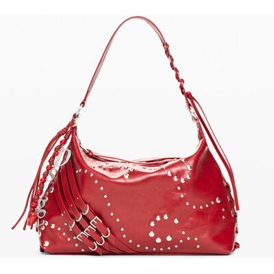 Desigual, Middelgrote tas met leerlook, Polyurethaan, Rood, U Desigual, Middelgrote tas met leerlook, Polyurethaan, Rood, U
