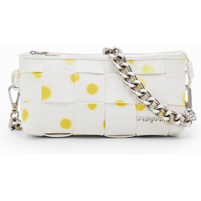 Desigual, Schoudertas druppels XS, Polyurethaan, Geel, U Desigual, Schoudertas druppels XS, Polyurethaan, Geel, U