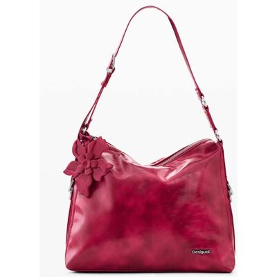 Desigual, grote tas in leerlook, Dames, Polyurethaan, Rood, U Desigual, grote tas in leerlook, Dames, Polyurethaan, Rood, U