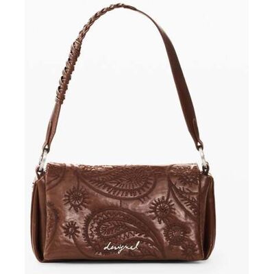 Desigual, Kleine gewatteerde tas, Polyurethaan, Bruin, U Desigual, Kleine gewatteerde tas, Polyurethaan, Bruin, U
