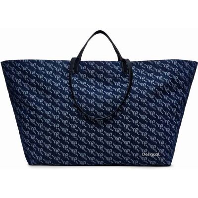 Desigual, Shopper tas met Desigual-logo, Blauw, U Desigual, Shopper tas met Desigual-logo, Blauw, U