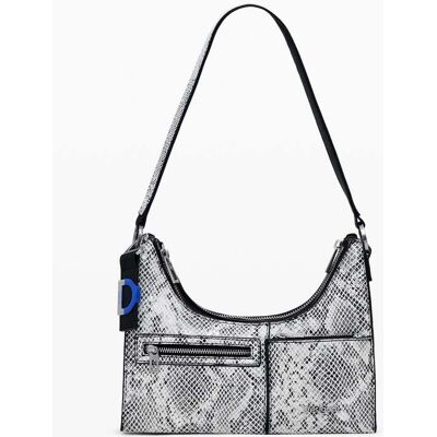 Desigual, Kleine tweekleurige afneembare tas, Polyurethaan, Zwart, U Desigual, Kleine tweekleurige afneembare tas, Polyurethaan, Zwart, U