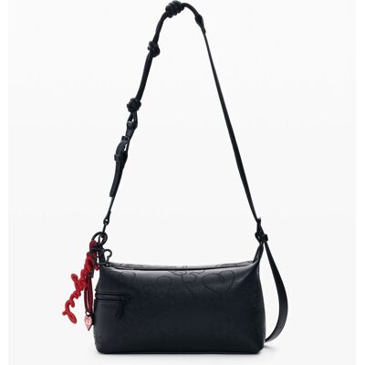 Desigual, Middelgrote tas met Mickey Mouse™-applicaties, Dames, Polyurethaan, Zwart, U Desigual, Middelgrote tas met Mickey Mouse™-applicaties, Dames, Polyurethaan, Zwart, U