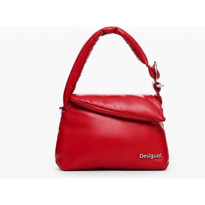 Desigual, Kleine gewatteerde tas van 100% leer, Sheep Leather, Rood, U Desigual, Kleine gewatteerde tas van 100% leer, Sheep Leather, Rood, U