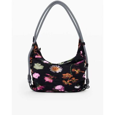 Desigual, Verstelbare shopper tas, Dames, Polyester, Zwart, U Desigual, Verstelbare shopper tas, Dames, Polyester, Zwart, U