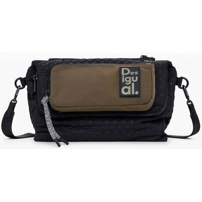 Desigual, Voyager tas met meerdere posities, Polyester, Zwart, U Desigual, Voyager tas met meerdere posities, Polyester, Zwart, U