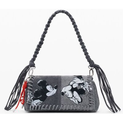 Desigual, Middelgrote denim tas Mickey Mouse™, Dames, Zwart, U Desigual, Middelgrote denim tas Mickey Mouse™, Dames, Zwart, U