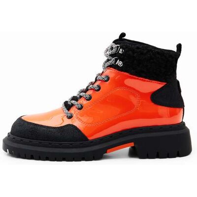 Desigual, Trekkinglaars met veters, Oranje, 39 Desigual, Trekkinglaars met veters, Oranje, 39