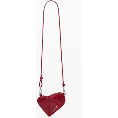 Desigual, Kleine hartvormige portemonnee, Polyurethaan, Rood, U Desigual, Kleine hartvormige portemonnee, Polyurethaan, Rood, U