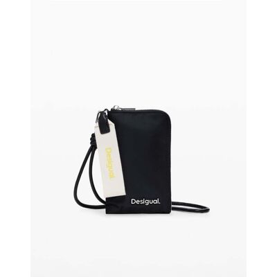 Desigual, Nylon portemonnee met rits, Polyamide, Zwart, U Desigual, Nylon portemonnee met rits, Polyamide, Zwart, U