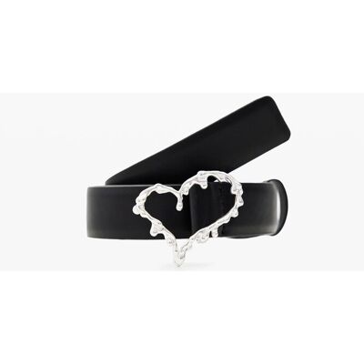 Desigual, Leren riem Zalio, Zwart, 85 Desigual, Leren riem Zalio, Zwart, 85