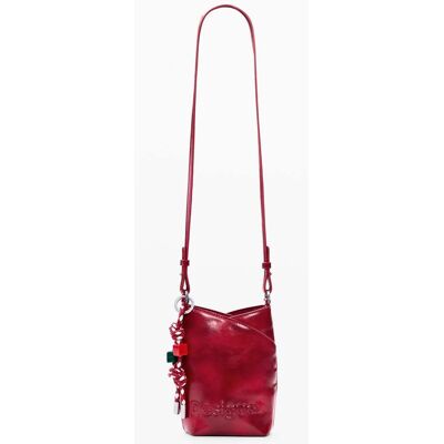 Desigual, mobielhouder met charms, Polyurethaan, Rood, U Desigual, mobielhouder met charms, Polyurethaan, Rood, U