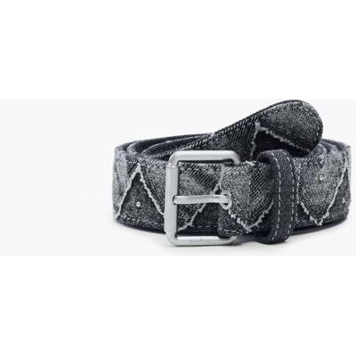 Desigual, Denim riem zigzag, Blauw, 85 Desigual, Denim riem zigzag, Blauw, 85