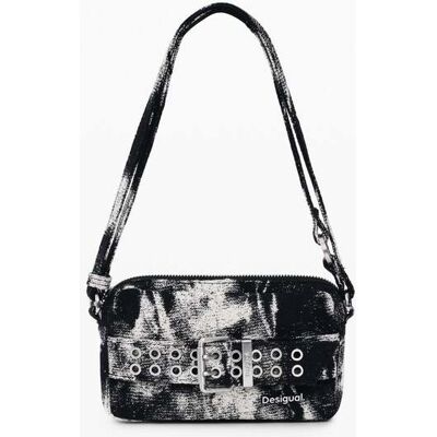 Desigual, kleine schoudertas met textuur, U Desigual, kleine schoudertas met textuur, U