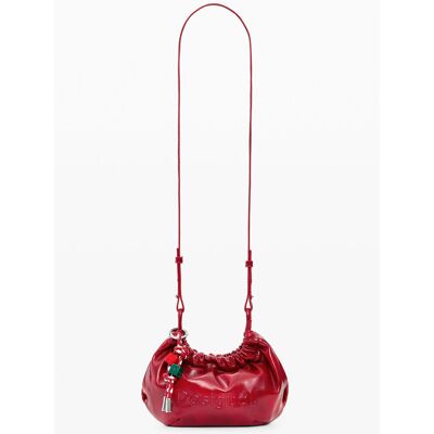 Desigual, Kleine schouderportemonnee met logo, Polyurethaan, Rood, U Desigual, Kleine schouderportemonnee met logo, Polyurethaan, Rood, U
