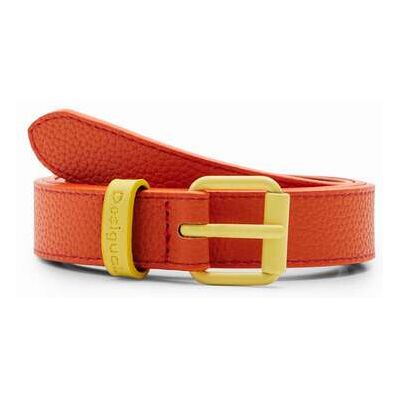 Desigual, Riem met contrasterende gesp, Oranje, 95 Desigual, Riem met contrasterende gesp, Oranje, 95