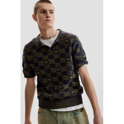 Desigual, Tweedelige poloshirt, Heren, Katoen, Blauw, S Desigual, Tweedelige poloshirt, Heren, Katoen, Blauw, S