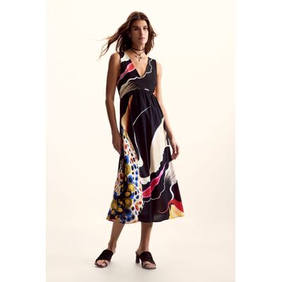 Desigual, Jurk ontworpen door Mr. Christian Lacroix, Dames, Zwart, XS Desigual, Jurk ontworpen door Mr. Christian Lacroix, Dames, Zwart, XS