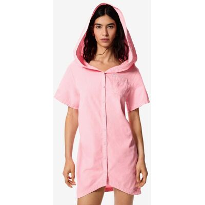 Desigual, Jurk met capuchon masha popova, Dames, Katoen, Rood, S Desigual, Jurk met capuchon masha popova, Dames, Katoen, Rood, S
