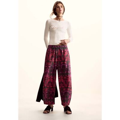 Desigual, Wijd vallende broek ontworpen door Mr. Christian Lacroix, Dames, Katoen, Rood, XS Desigual, Wijd vallende broek ontworpen door Mr. Christian Lacroix, Dames, Katoen, Rood, XS