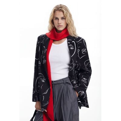 Desigual, Duur colbert, Katoen, Zwart, L Desigual, Duur colbert, Katoen, Zwart, L