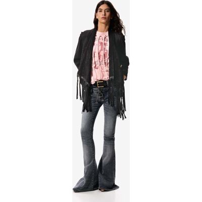 Desigual, Uitlopende broek masha popova, Dames, Katoen, Zwart, 40 Desigual, Uitlopende broek masha popova, Dames, Katoen, Zwart, 40