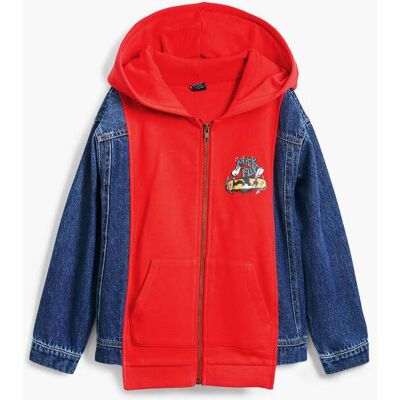 Desigual, Mickey Mouse™ gecombineerde sweatshirt, Katoen, Rood, 9/10 Desigual, Mickey Mouse™ gecombineerde sweatshirt, Katoen, Rood, 9/10