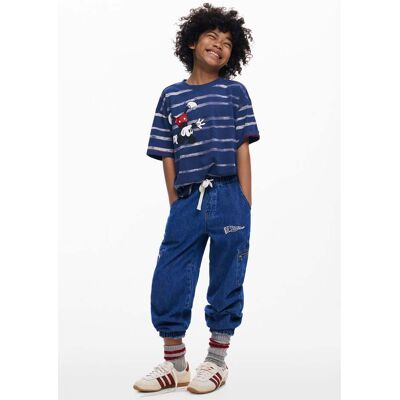 Desigual, spijkerbroek met ritsen, Kinderen, Blauw, 7/8 Desigual, spijkerbroek met ritsen, Kinderen, Blauw, 7/8
