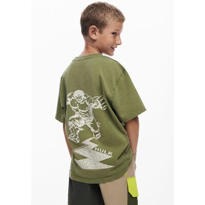 Desigual, Hulk™ T-shirt, Kinderen, Katoen, Groen, 11/12 Desigual, Hulk™ T-shirt, Kinderen, Katoen, Groen, 11/12