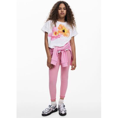 Desigual, Leggings naden, Kinderen, Katoen, Rood, 13/14 Desigual, Leggings naden, Kinderen, Katoen, Rood, 13/14