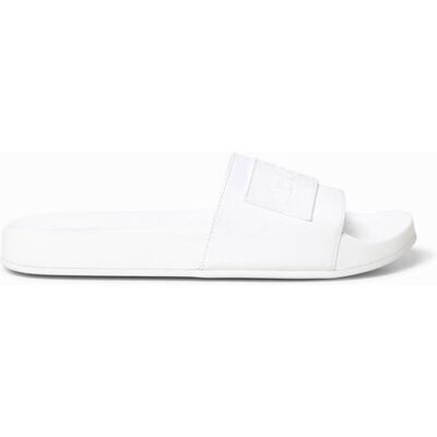 Desigual, Slippers met nieuw Desigual-logo, Polyurethaan, Wit, 37 Desigual, Slippers met nieuw Desigual-logo, Polyurethaan, Wit, 37