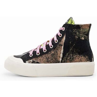 Desigual, Hoge sneakers met patch, 36 Desigual, Hoge sneakers met patch, 36