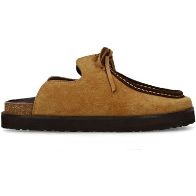 Sacha Beige suède clogs met bruine upper beige vrouw 38 Sacha Beige suède clogs met bruine upper beige vrouw 38