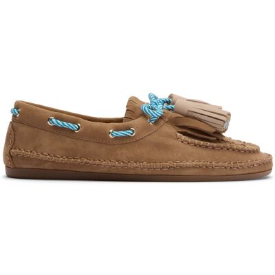 Sacha Beige suède bootschoenen met franjes beige vrouw 36 Sacha Beige suède bootschoenen met franjes beige vrouw 36