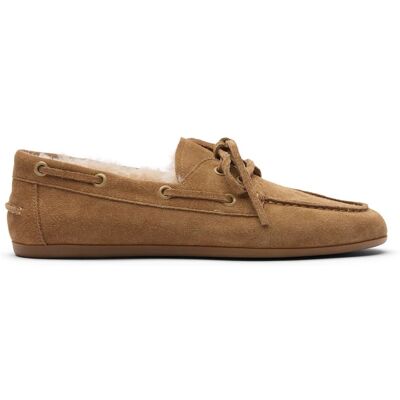 Sacha Beige suède bootschoenen met imitatiewol beige vrouw 42 Sacha Beige suède bootschoenen met imitatiewol beige vrouw 42