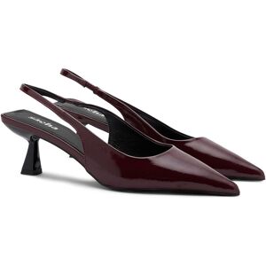Sacha Bordeaux lak slingback pumps rood vrouw 37 Sacha Bordeaux lak slingback pumps rood vrouw 37