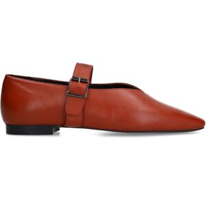 Sacha Rode leren ballerina's met gesp rood vrouw 37 Sacha Rode leren ballerina's met gesp rood vrouw 37