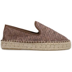 Sacha Bruine raffia espadrilles bruin vrouw 40 Sacha Bruine raffia espadrilles bruin vrouw 40