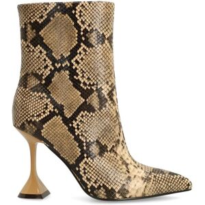 Sacha Snake enkellaarsjes met trechterhak beige vrouw 37 Sacha Snake enkellaarsjes met trechterhak beige vrouw 37