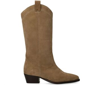 Sacha Beige suède cowboylaarzen beige vrouw 36 Sacha Beige suède cowboylaarzen beige vrouw 36