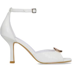 Sacha Witte leren sandalen met hak wit vrouw 42 Sacha Witte leren sandalen met hak wit vrouw 42
