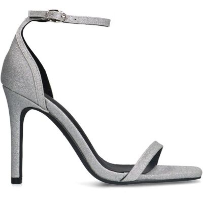Sacha zilveren hak sandalen met gillter zilver vrouw 36 Sacha zilveren hak sandalen met gillter zilver vrouw 36