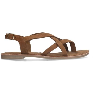 Sacha Cognac sandalen met gekruiste bandjes bruin vrouw 42 Sacha Cognac sandalen met gekruiste bandjes bruin vrouw 42
