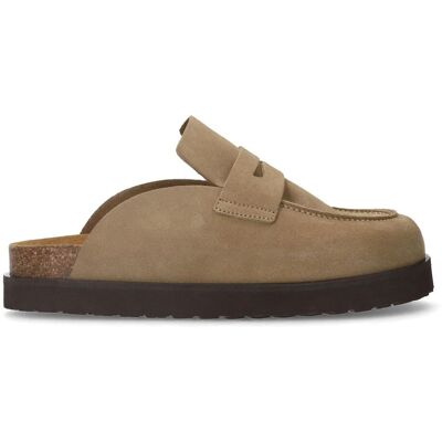 Sacha Taupe suède instappers bruin vrouw 38 Sacha Taupe suède instappers bruin vrouw 38