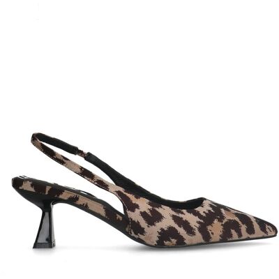 Sacha Leopard slingback pumps multicolor vrouw 38 Sacha Leopard slingback pumps multicolor vrouw 38